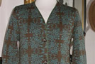 Jacke aus Jacquardwalk in Grüntönen